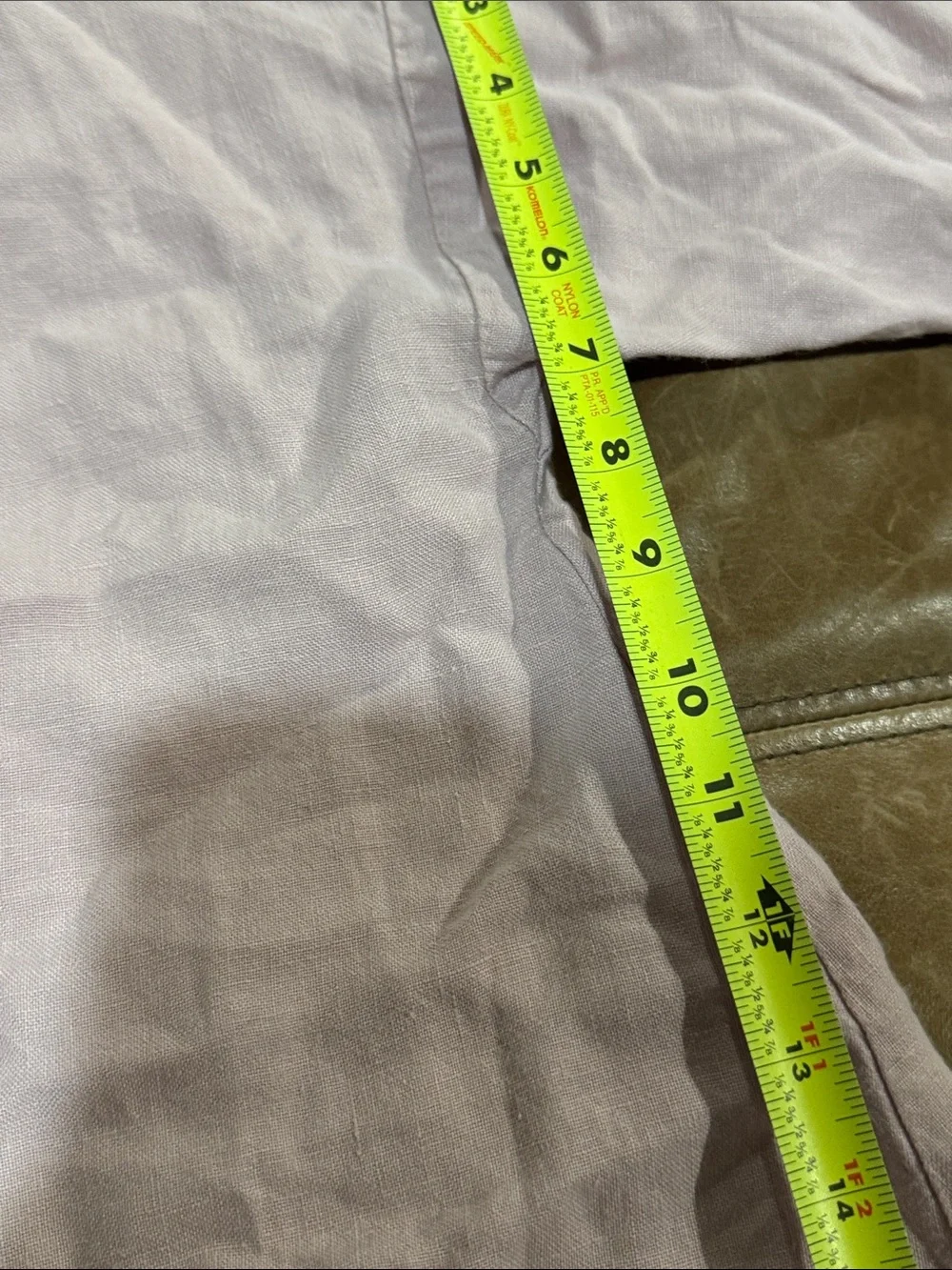 notPERFECTLINEN Pale Pink High-Low Relaxed Linen-Blend Tunic S/M - Picture 5 of 9